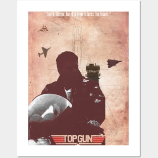 Top gun minimal art Posters and Art